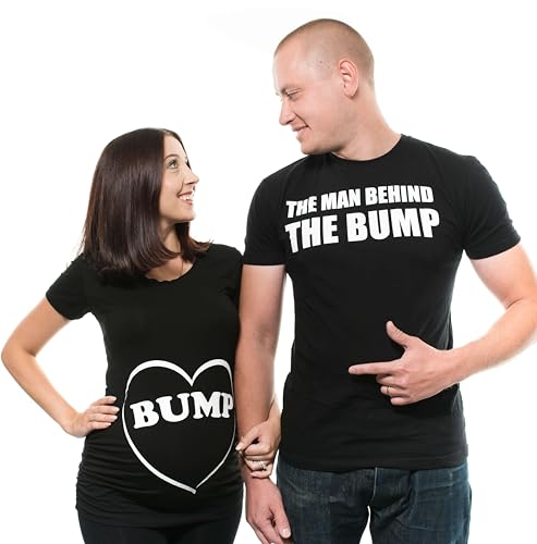 Silk Road Tees Couple Maternity T-Shirts Bump Dad and Mom Maternity Shirts New Baby...