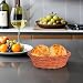 Imagen de ASAKKURA 10 Cestas Ovaladas Tejidas a Mano para Pan y Snacks Organizador Natural para Cocina y Almacenamiento de Frutas