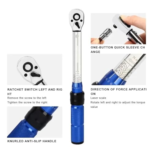 Set de 15 piezas llave dinamométrica para bicicleta miniatura 4