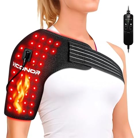 Red Light Therapy Shoulder，Shoulder Heating Pad,Infrared Light Therapy for Body,Shoulder Brace，660nm&850nm Red Light Heated Shoulder Wrap Cover