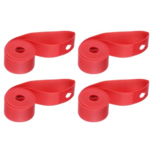 HARFINGTON 4pcs Bicycle Rim Strip 26 x 20mm PVC Bike Tire Liner Bicycle Wheel Rim Tape Inner Tube Tape Anti-Scratched Guard Cushion Pad Protector for Road MTB Mountain Bike