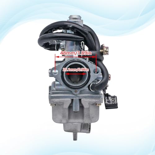 JDLLONG Carburetor for Honda TRX 250 Recon 250 TRX250TE TRX250TM 1997-2001 2002-2007 With Fuel Tank Petcock Valve & Air Filter - Thumbnail 2