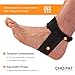 Cho-Pat Achilles Tendon Strap, Developed with Sports Medical Professionals at Mayo Clinic to Reduce Stress & Alleviate Achilles Tendonitis Pain, Black, Large
