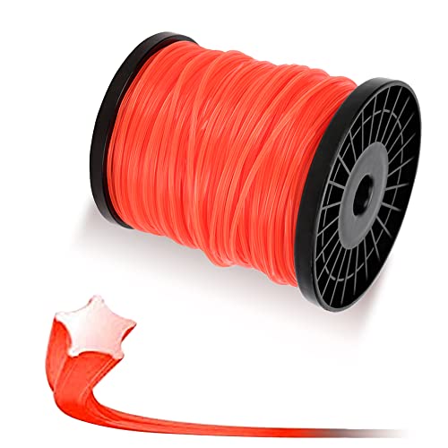 Jiubiaz Fil de rechange pour coupe-bordure - 5 pans - 2,4 mm x 100 m - Pour débroussailleuse Cover