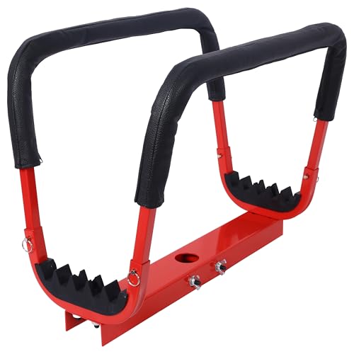 Teemful Rest Door Hanger Heavy Duty Industrial Grade Steel Hanger for Single Door, High Visibility Red Color, Professional Storage Organization Solution, 1 Pack (1 Doors)