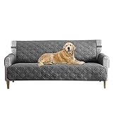 Tempcore Couch Covers, Waterproof Couch Covers for Dogs, Couch Covers for 3 Cushion Couch, Machine Washable Sofa Cover, Seat Width to 70', Sofa Cover for Pets/Children, Sofa, Grey