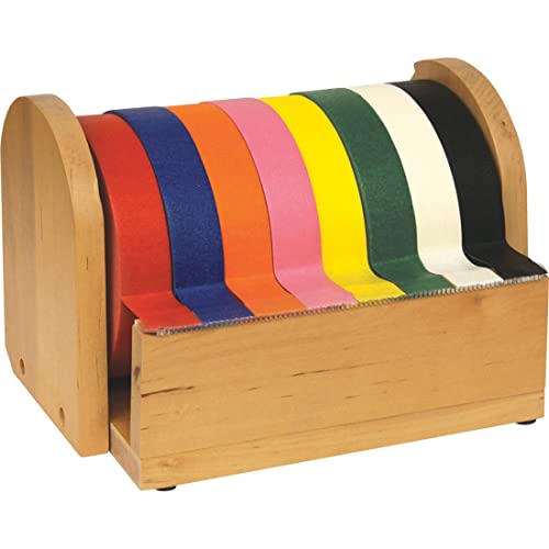 Creativity Street Wood Masking Tape Holder Pac3861, Natural Wood, 9.6" X 5.9" X 6", 1 Count #TOP3