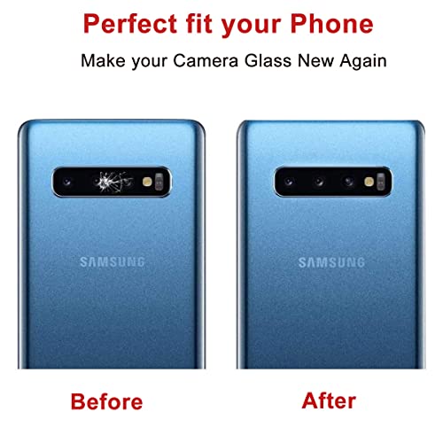 Perzework 2 Pcs Original Back Rear Camera Lens Glass Replacement For Samsung Galaxy S10 And Samsung Galaxy S10+ Plus With Pre-Installed Adhesive And Reparing Toolkit #TOP4