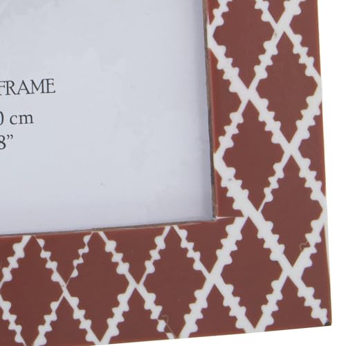 Cadre photo 15x20 cm DRW rouge et blanc en résine décorative - 5