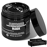 Flintronic Leder Reparatur Set Schwarz 200ml, Flüssigleder Lederfarbe, Kunstleder reparatur, für Ledercouch, Vinyl Möbel, Sofa, Autositze, Lederpflege & Farbauffrischung,bei Kratzern und Verfärbungen