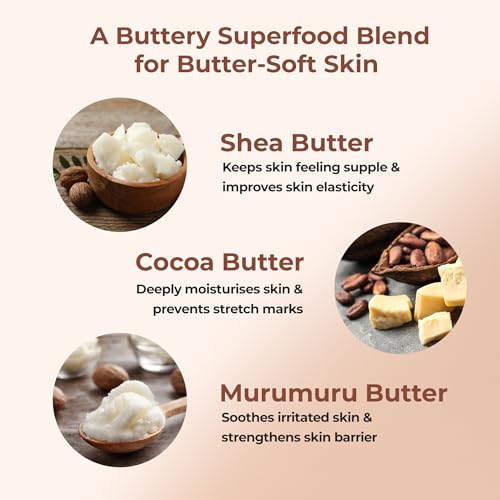 Image of Naturali Deep Moisturising Body Wash With Shea Butter, Cocoa Butter & Murumuru Butter | Gently Cleanses | Deeply Hydrates & Nourishes | Strengthens Skin Barrier | Sulphate & Paraben-Free Formula | 200ml