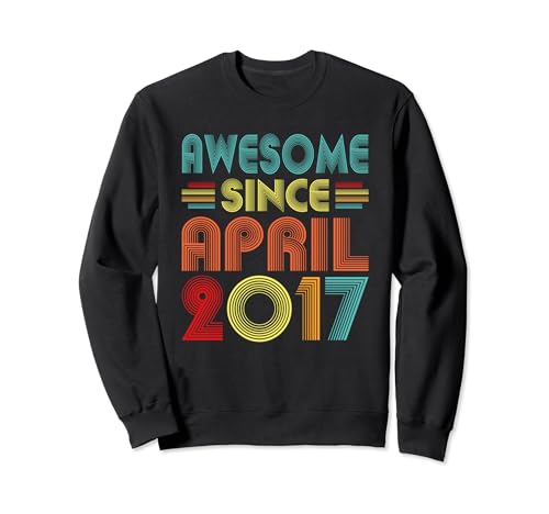 Awesome Since April 2017 Birth Of Birthday 2017 Vintage Idea Sudadera