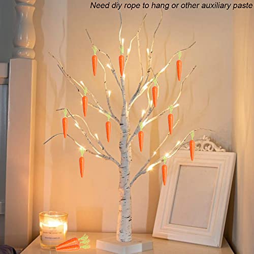 30 Pcs Artificial Mini Carrots, Lifelike Fake Carrot For Decoration Easter, Artificial Vegetable Simulation Mini Carrots Diy Crafts Decoration #TOP4