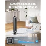 Dreo 20dB Leiser Turmventilator, 10 m Wurfweite 4 Geschwindigstufen 4 Modi 8 Std. Timer 90° oszillierende Ventilator mit Kühlung Fernbedienung für Schlafzimmer, Nomad One, Schwarz – Bild 5