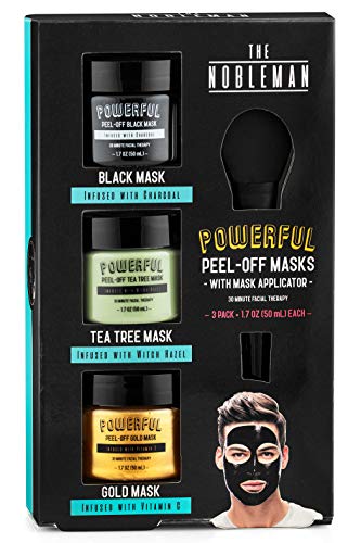 Black, Tea Tree & Gold Peel-Off Masks - 5oz