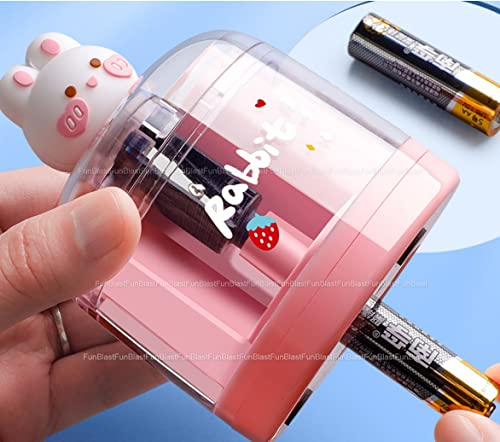 Image of FunBlast Sharpener for Kids - Automatic Sharpener for Pencil, Cartoon Sharpener for Kids, Table Sharpener for Pencil, Return Gifts for Kids, Electric Pencil Sharpener (Rabbit)