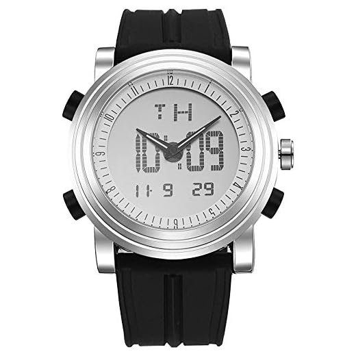 BUREI Men's Analog-Digital Sport Watch with Alarm