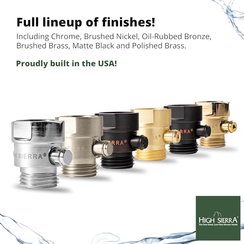 High Sierra Showerheads® - Válvula de controle de pressão e pausa da cabeça de chuveiro - metal sóli