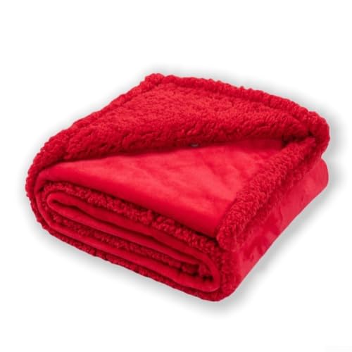 Risveglio Manta impermeable reversible para perro, manta para sofá cama, forro polar lavable y funda para gatos, protector de sofá a prueba de fugas, 145 x 165 cm