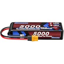 RIAARIO 3s Lipo Battery 30C 5000mAh 11.1V Lipo Battery with XT60 Connector for RC Car Truck Truggy Buggy Racing Hobby Models1 Pack