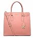 MICHAEL MICHAEL KORS Dillon Large Saffiano Leather Satchel (Pale Pink)