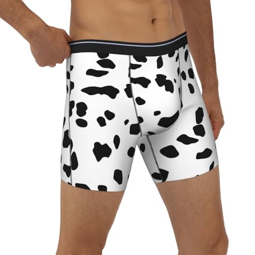 Dalmatian Dog Print Men's Boxer Briefs, Mens Trunks Underwear Wicking-Breathable Underpants4
