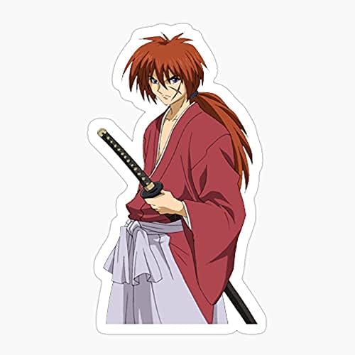 Kenshin - Adhesivo gráfico - Botellas de agua, hidrofrasco, portátiles, teléfonos, coches, taquillas, carpetas