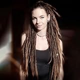 Kraler Chestnut Brown Thick Dreadlock Extensions, 24' SE Crochet Dreads Extensions of Synthetic Hair 1cm Width Hip Hop Style Dreadlock for Girls(5 Strands)