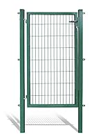 Koll Living Gartentore für Stabmattenzaun - Farbe und Höhe wählbar - inkl. Pfosten und Befestigungsmaterial (Gartentor H 160 x B 100 cm, grün)