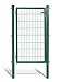 Produktbild Koll Living Gartentore für Stabmattenzaun - Farbe und Höhe wählbar - inkl. Pfosten und Befestigungsmaterial (Gartentor H 160 x B 100 cm, grün)