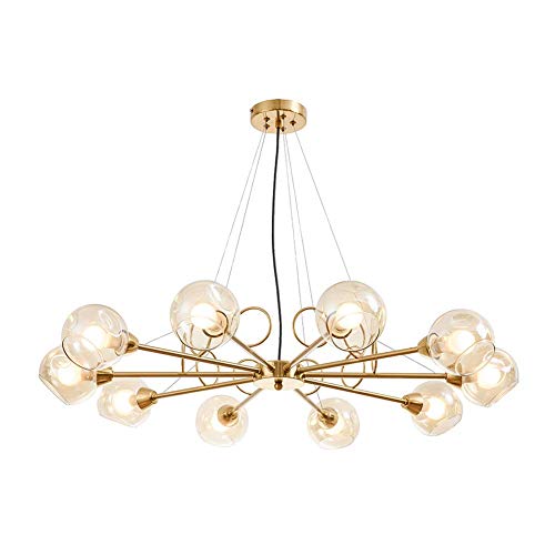 Lustre Sputnik doré 10 lumières pour transformer le design de votre cuisine