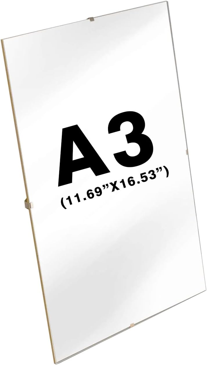 M1SS Pack of 5 A3 Clip Frame for Picture Photo Document Certificate