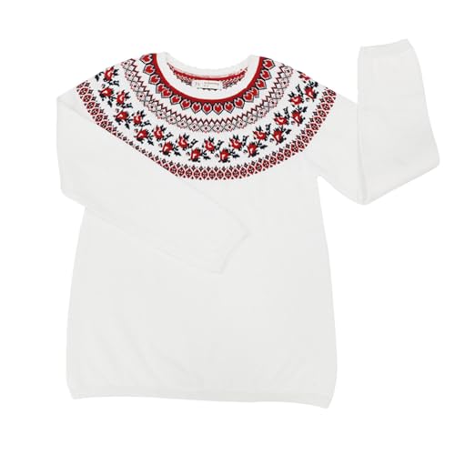 Tenna Teki Girls' Cotton Knit Sweater - Soft, Breathable, Round Neck