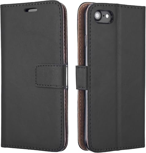 NWNK13® Designer Slim Book Wallet & Flip Case Cover For iPod Touch 5th & 6th Generation (Wallet Black)