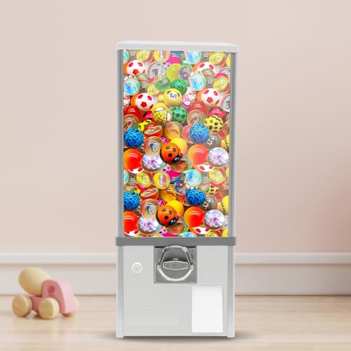 KannBeki Vending Machine,Commercial Gumball and Candy Machine,Candy Vending Machine,Coin Operated Candy Dispenser (White)