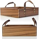 tablett gummiert 🙂 𝗪𝗶𝗲 𝗰𝗼𝗼𝗹 𝗶𝘀𝘁 𝗱𝗮𝘀 𝗱𝗲𝗻𝗻? Stilvolles Deko- und Serviertablett aus dunklem Edelholz. Der hohe Rand verhindert, dass Gegenstände verrutschen. Seitlich eingearbeitet Ledergriffe sorgen für sicheren Halt beim Tragen