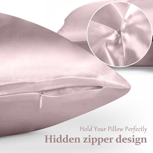 Pacote com 2 fronhas 100% seda pura para cabelo e pele, ambos os lados fronhas de seda amoreira com