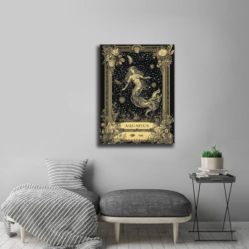 Lienzo de Acuario vintage de 50x70 cm para decoración de pared retro 4