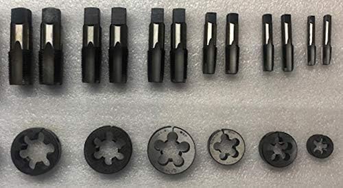 NPT NATIONAL PIPE THREAD TAP AND DIE SET - 6 SIZE 1/8" TO 3/4" I Made In India