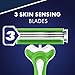 Gillette Sensor3 Sensitive Men's Disposable Razor, 4 Razors