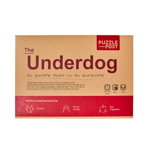 Unique Escape Room In An Envelope | Great For Groups - Families & Friends | Perfect For Games Night | Escape Room In A Box | Puzzle Mystery Game - The Underdog