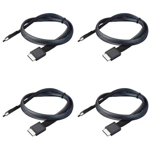 Câble Oculink SFF-8611 de haute précision PCIe 4.0 pour disque dur de serveur
