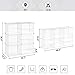 SONGMICS Cube Storage, 18 Pair Shoe Rack, DIY Shoe Storage Organizer with Divider Design, Clothes Storage Organizer for Wardrobe, Closet, Modular Bookcase, with Rubber Mallet, White ULPI36W