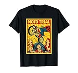 Idéal pour fans de moto trial motocross et enduro amateurs de cascades collectionneurs de comics vintage passion dirt bike wheelie garage cafe racer rallye week end cadeaux et souvenirs d événement.