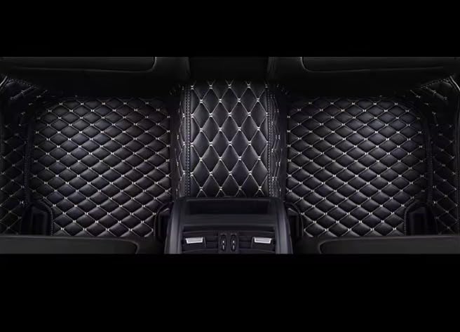 Image of 7D Car Foot Mat for Renault Duster Techno 2026 | Black Beige