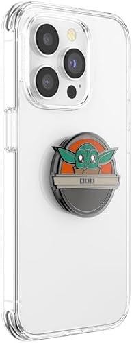 Miniatura 3 de PopSockets Agarre para teléfono con soporte expandible, agarre adhesivo, PopSockets para teléfono, Star Wars - Grogu Pod