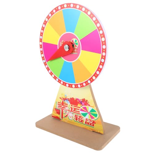 OFFSCH Desktop Prize Turntable Lucky Draw Spinner Wheel Party Game Wheel for Prizes