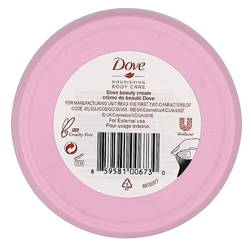 Dove Nourishing Body Care, Face, Hand, And Body Beauty Cream For Normal To Dry Skin Lotion For Women With 24-Hour Moisturization, 3 Pack, 5.07 Oz Each Jar #TOP3