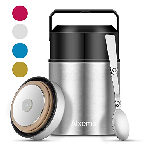 Soup Thermos Food Jar for Hot Food Wide Mouth Alxeme 27 oz Insulated