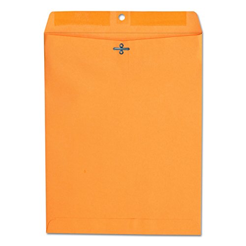 Enveloppe kraft à fermoir 26x33 cm brune de 100 pièces pour archivage professionnel de documents